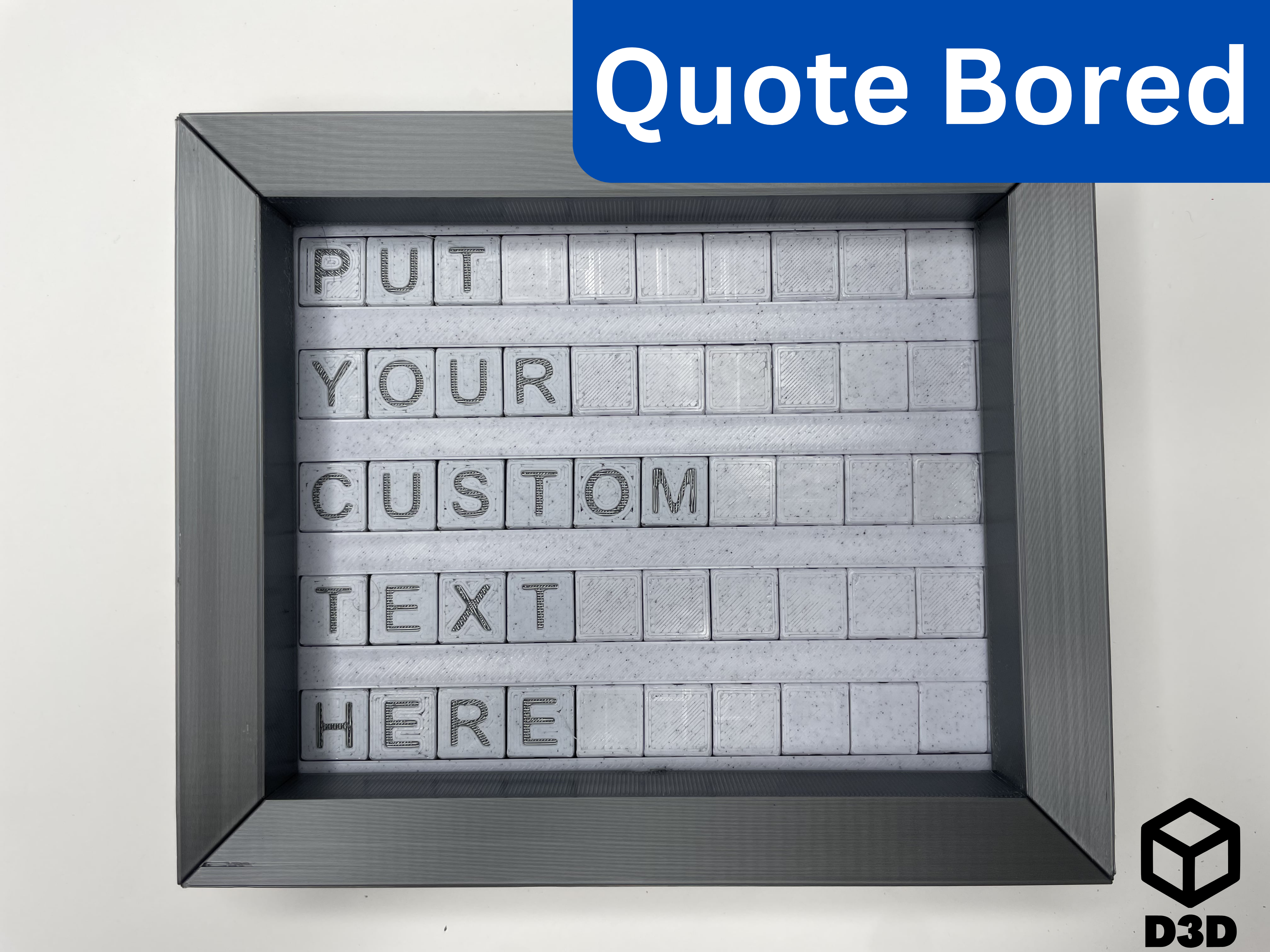 Quote Bored (Dovetail Tile System)