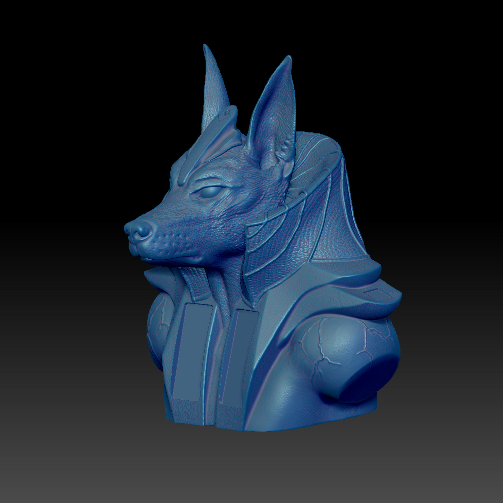 Mystery-Anubis Bust V2 3D Printing Model by Qu3D 3D-Design Art ...
