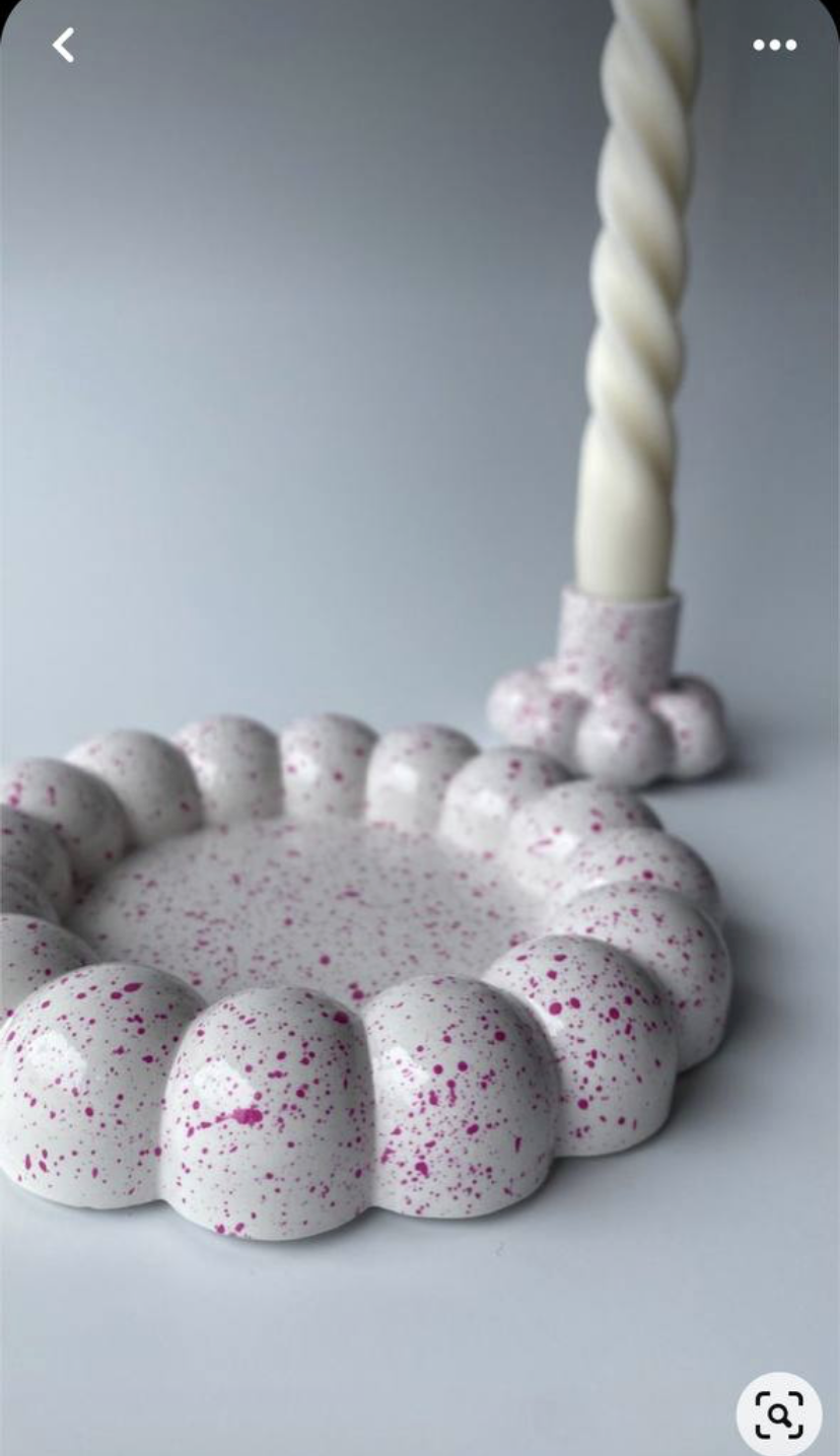 Candle holder, plate