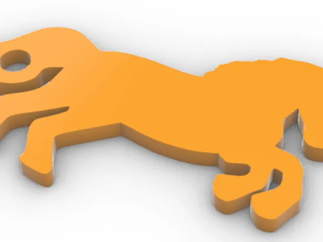 Horse keyring tag