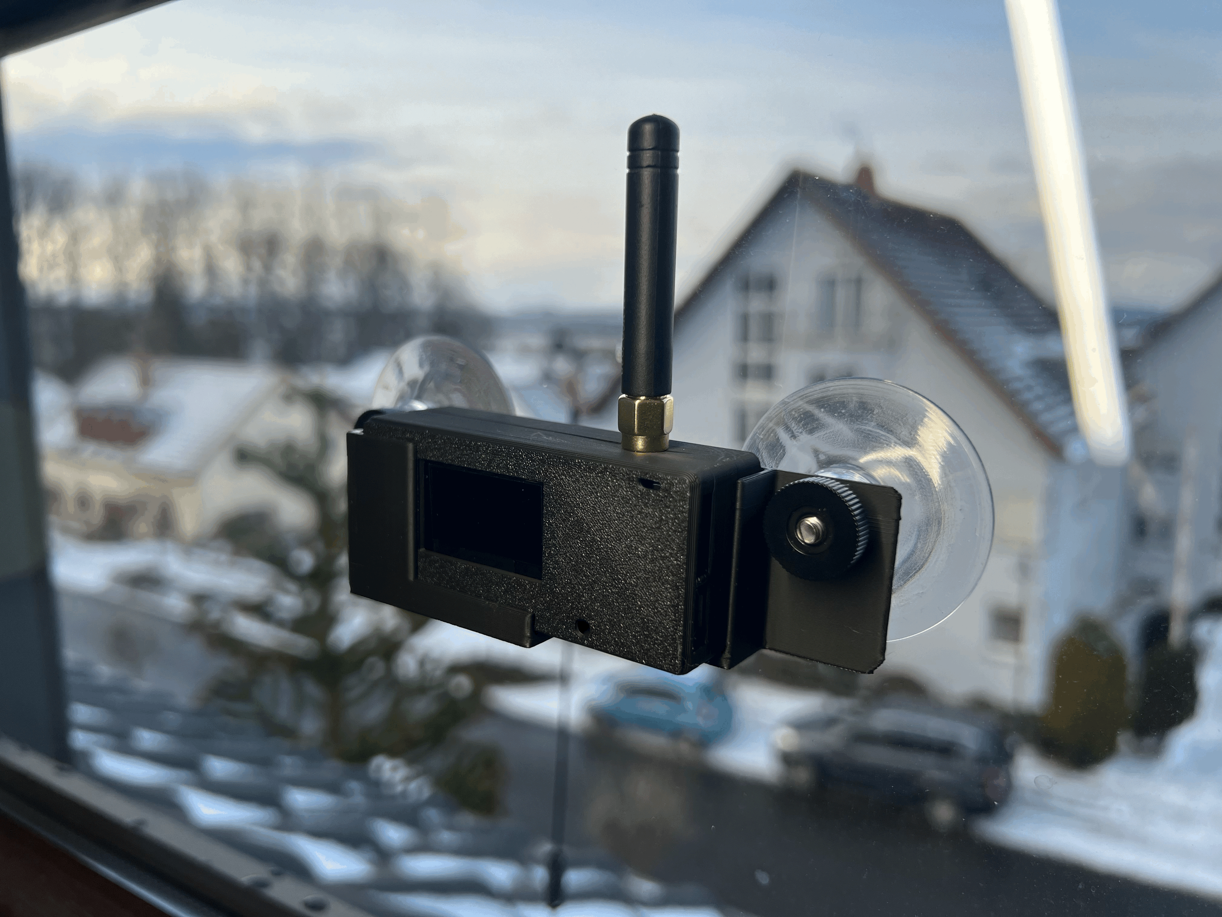 Meshtastic Window Holder / Fenster Halter for LILIGO TTGO LoRa V2.1