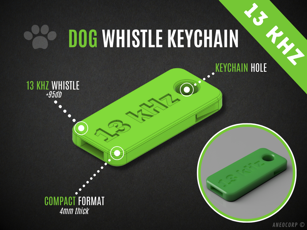 Dog Whistle Keychain - 13kHz