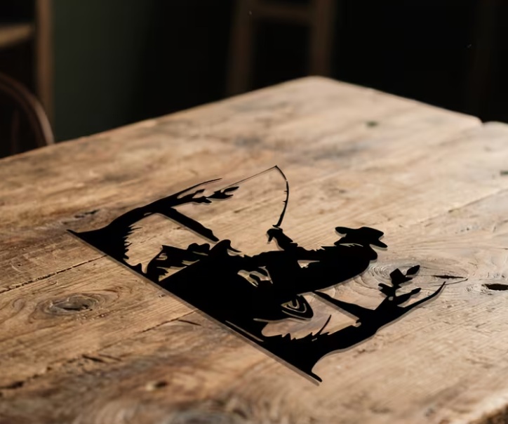 Fisherman Fishing Wall Art