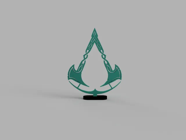 Assassin's Creed Valhalla Logo with Stand