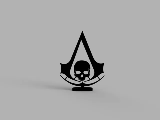 Assassin's Creed Black Flag Logo with Stand