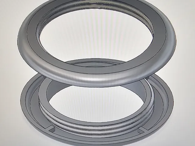 Simple curtain eyelet, 41mm inner diameter