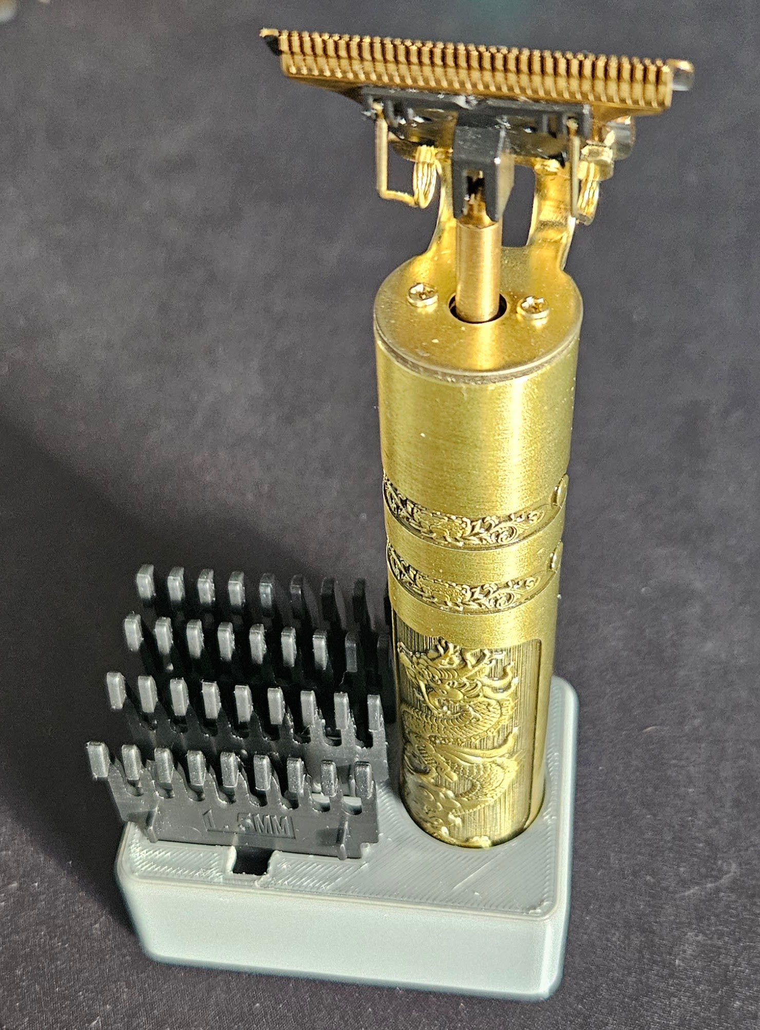 Trimmer + combs storage / rangement pour tondeuse + sabot