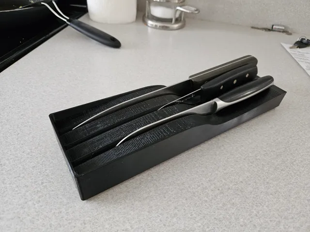 4 Gridfinity Kitchen Knife Blocks