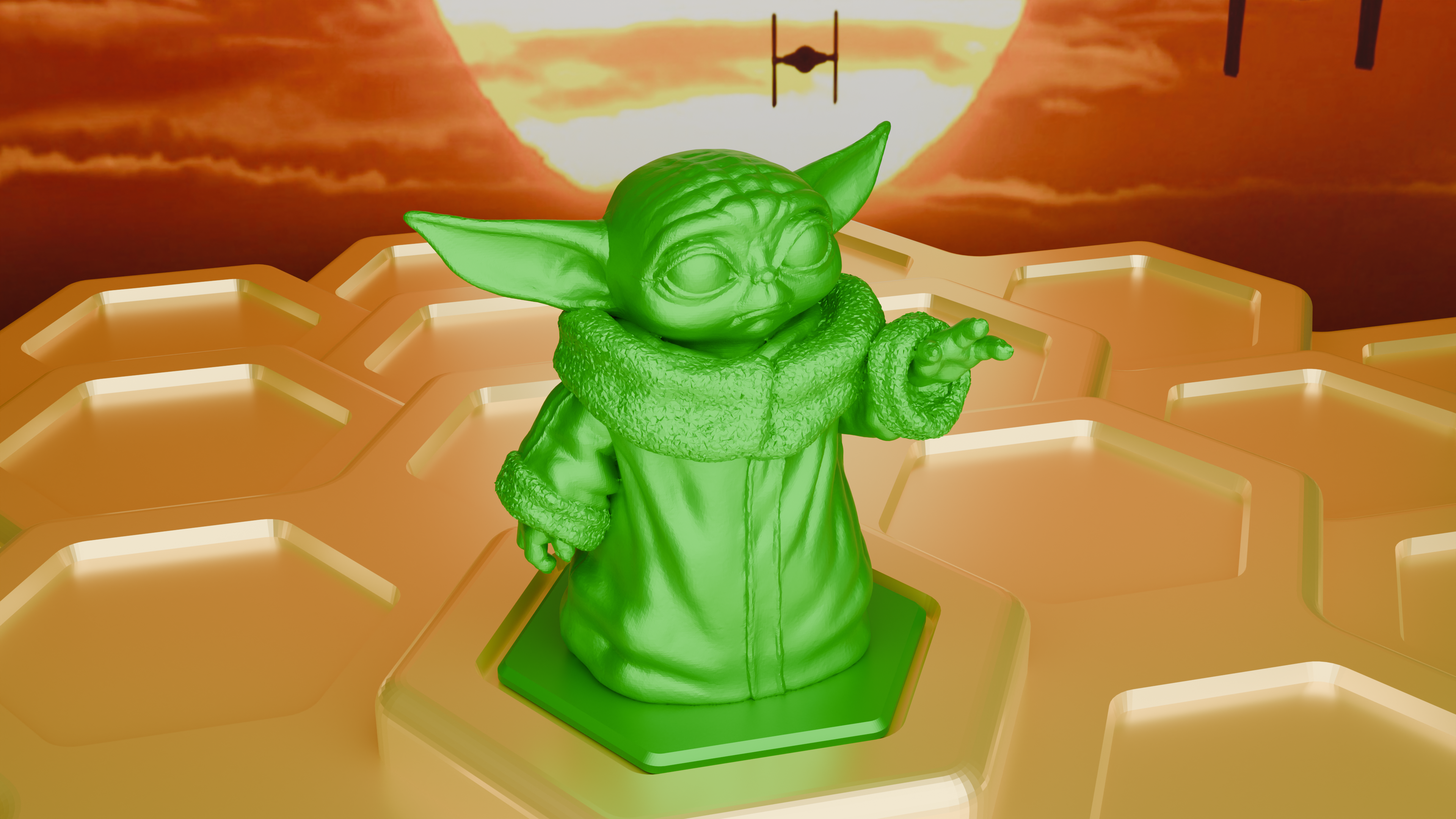 Baby Yoda Prusa balance game
