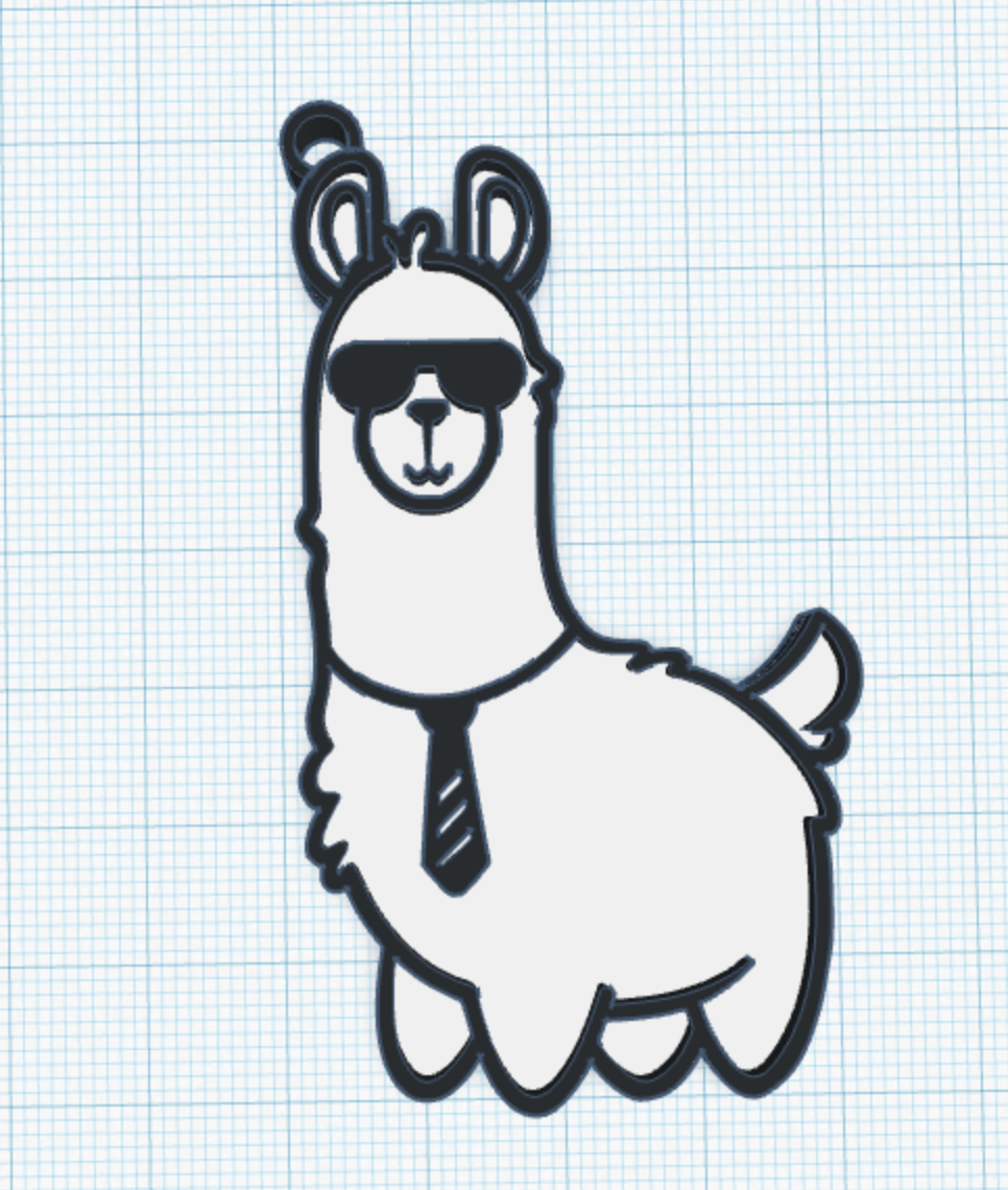 Llama Keychain