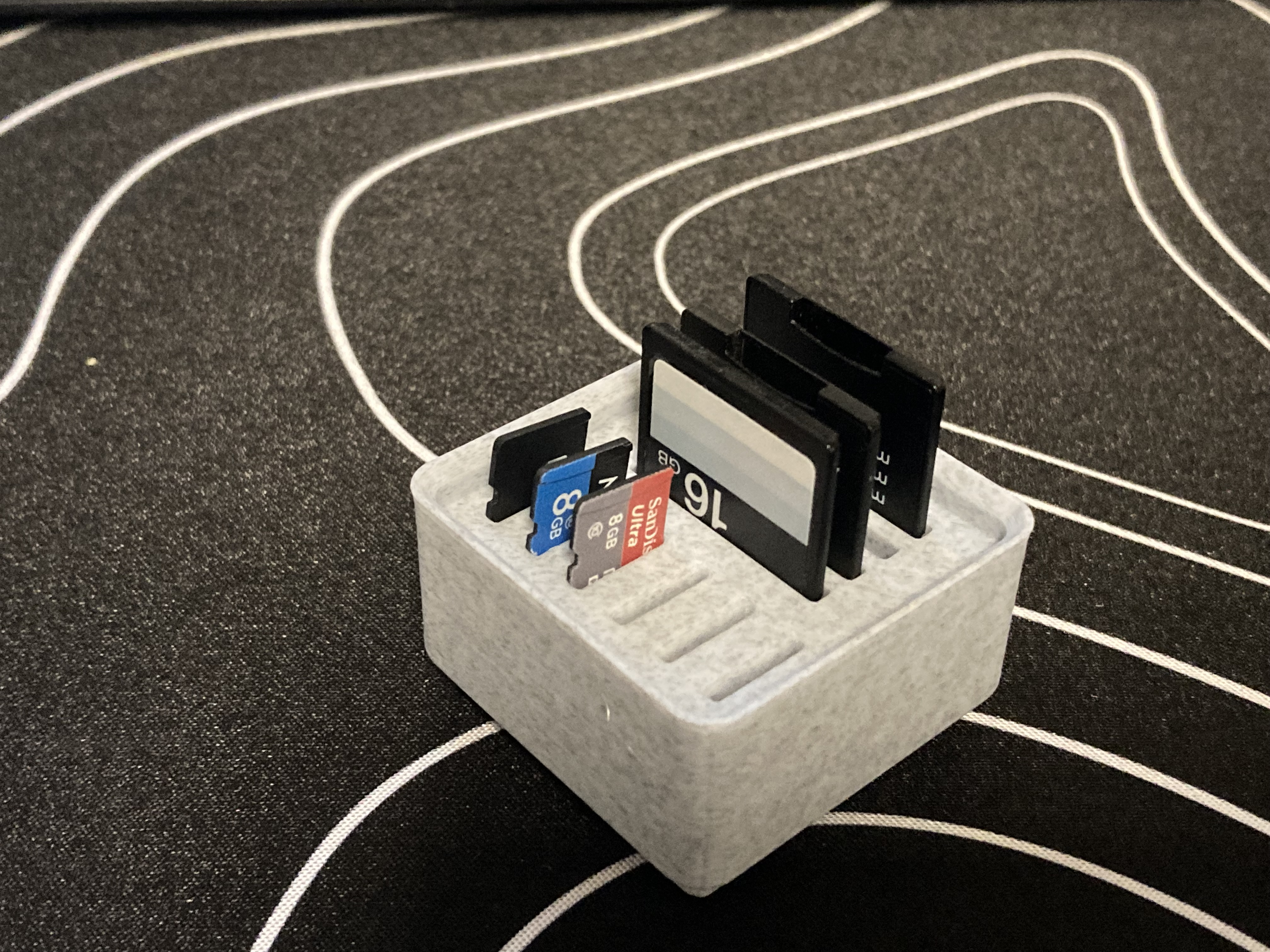 Gridfinity SD/Micro SD Holder