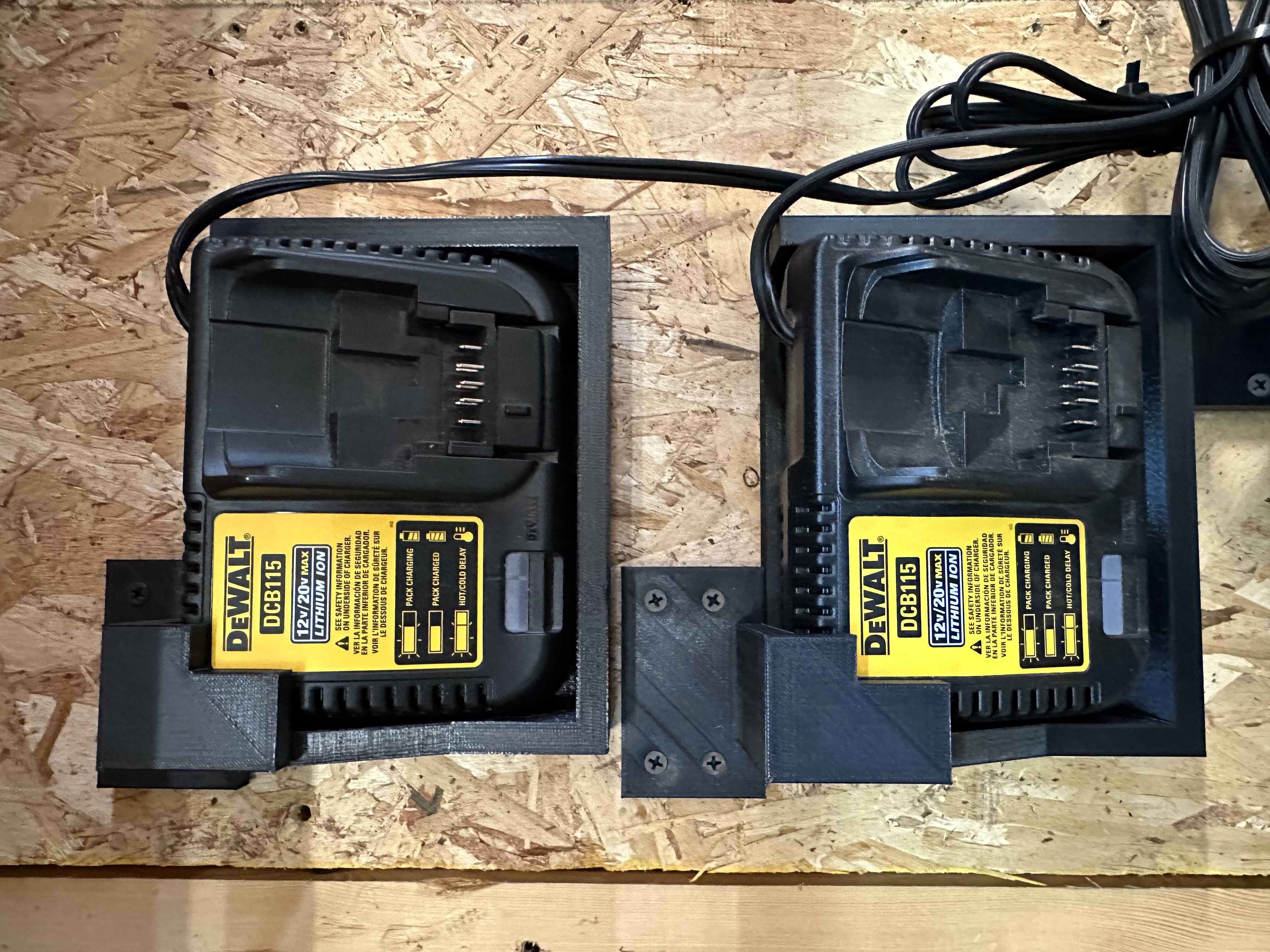 dewalt dcb115 charger bracket