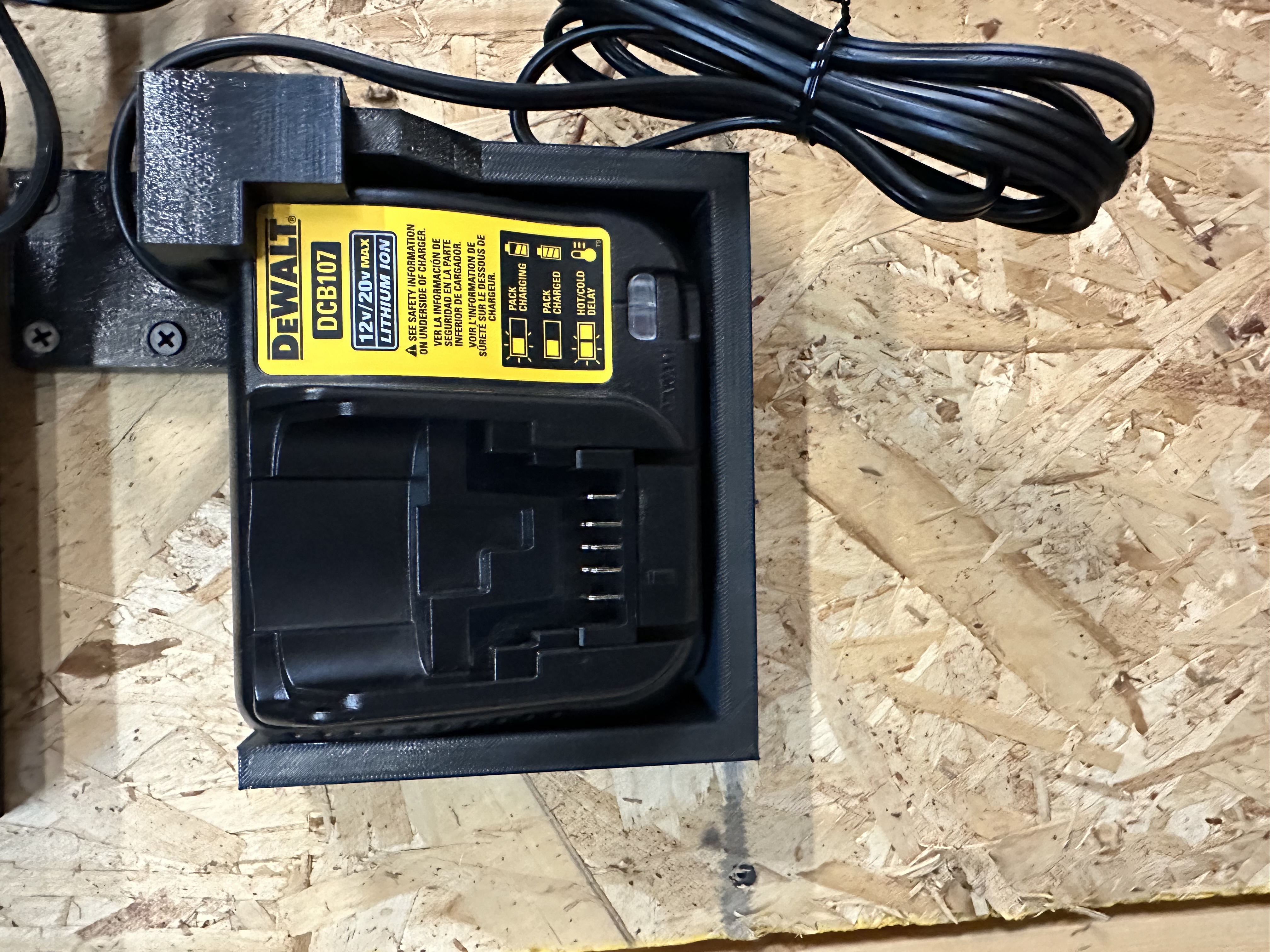 dewalt dcb107 charger bracket
