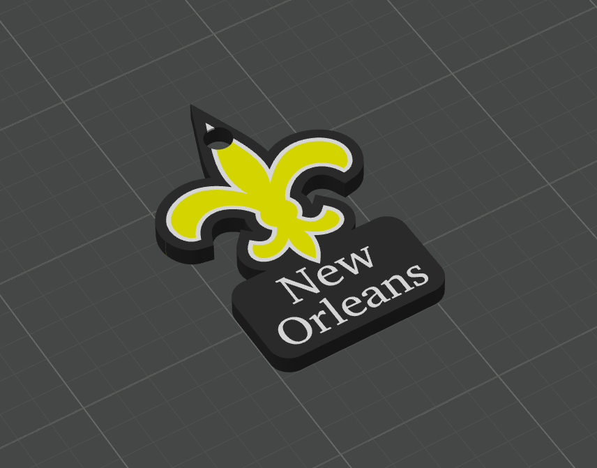 New Orleans Saints Keychain