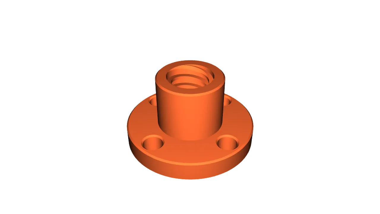 TR8*4 - 2-START / Prusa mini Lead screw Z-Nut by 3DP-MAMSIH