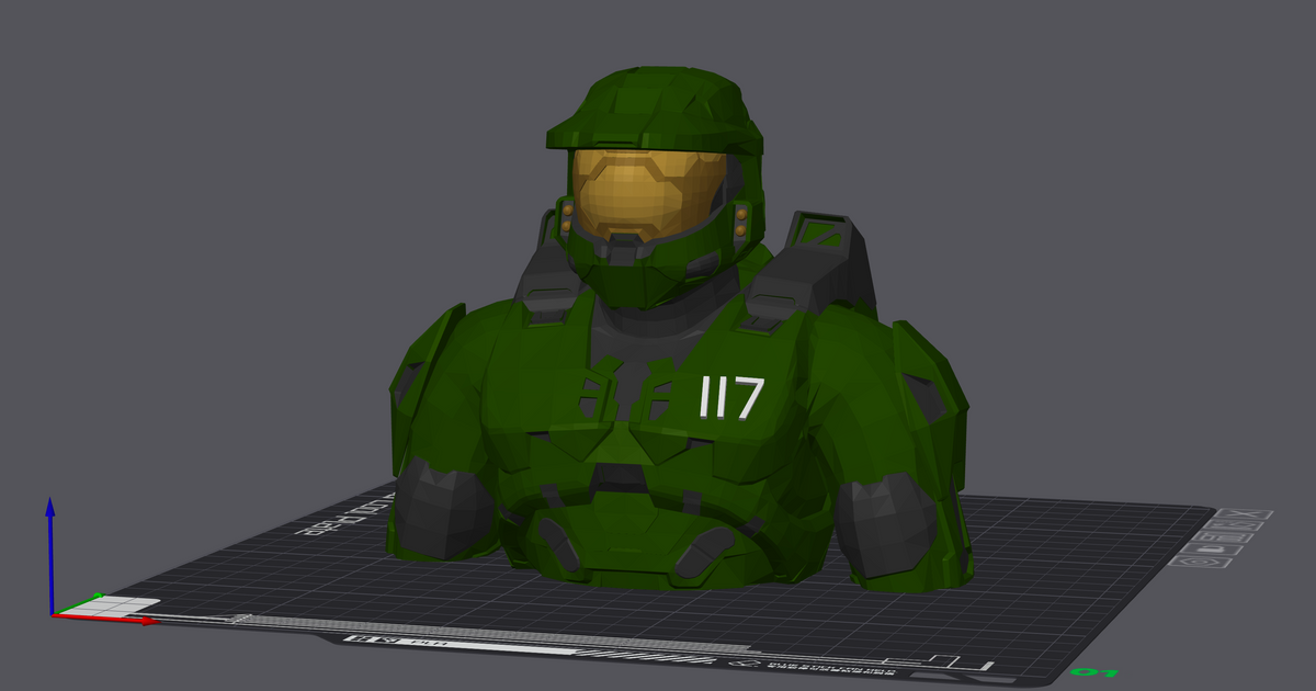 Halo Master Chief Color by Culebra | Download free STL model ...