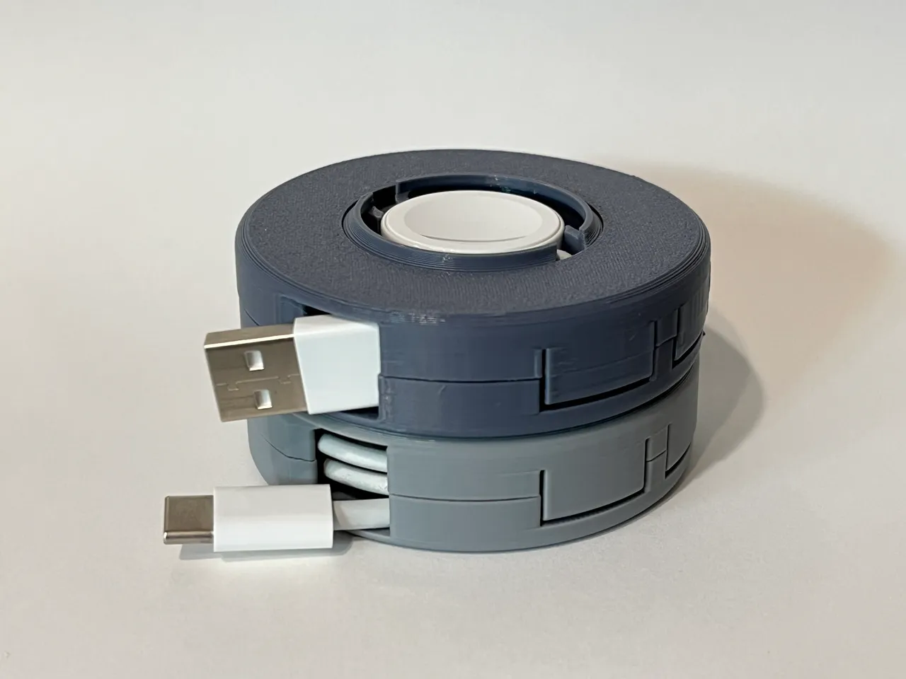 Stackable cable organizer for Apple Watch charger by CueBall909, Download  free STL model