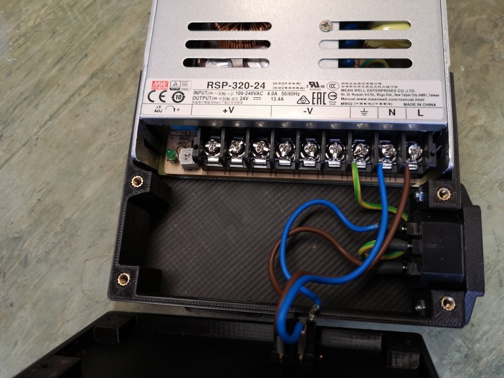 MEAN WELL RSP-320-24 Fuente de Alimentación 24V 320W 13.4A IP 20