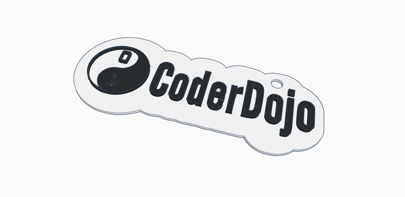 keychain CoderDojo by Selrac_CS | Download free STL model | Printables.com