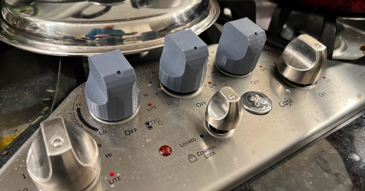 Replacement Knobs for 2010's GE Cafe Range by Willy Ray Download free