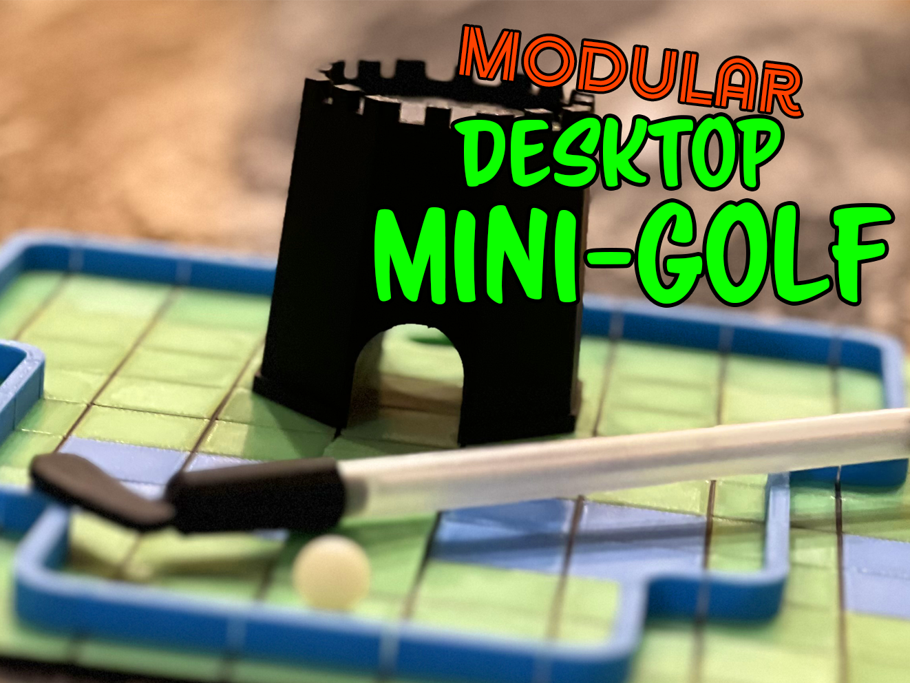 Modular Desktop Mini Golf Set