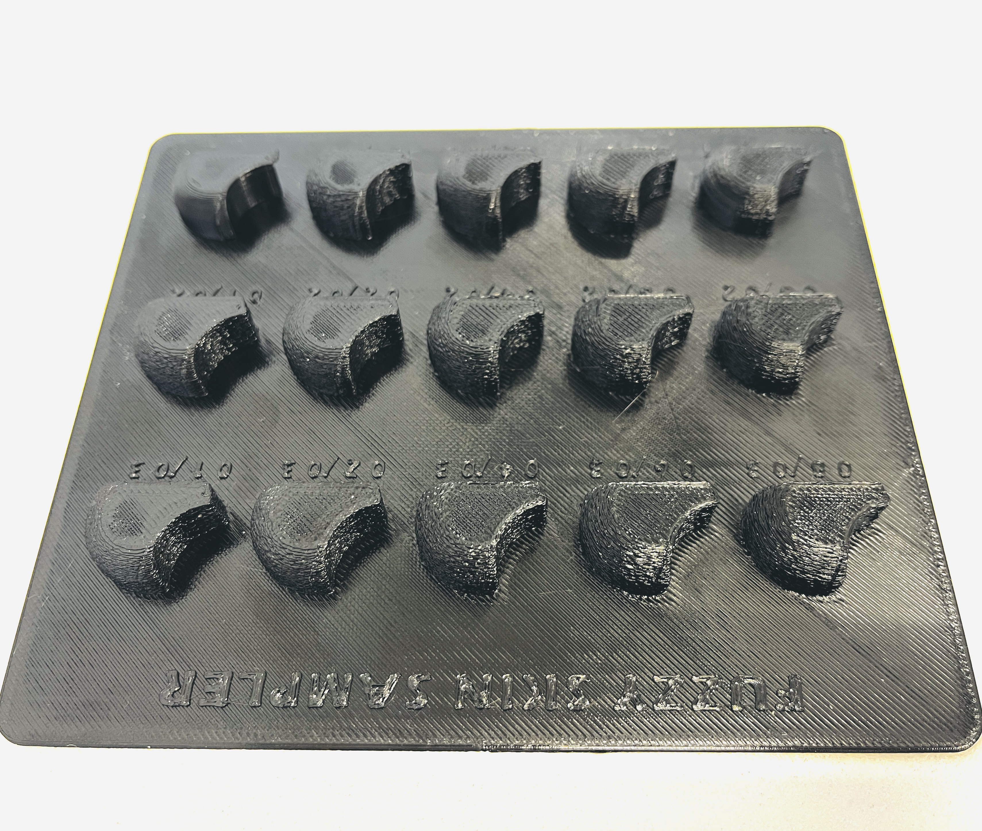Prusa Slicer Fuzzy Skin Sample Card - WAVY