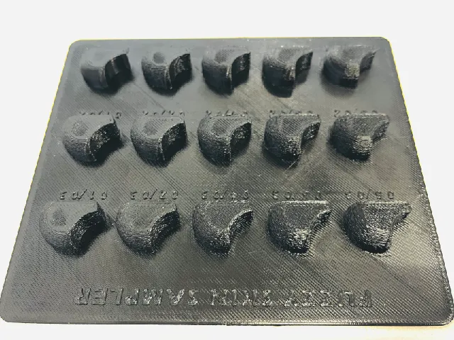 Prusa Slicer Fuzzy Skin Sample Card - WAVY