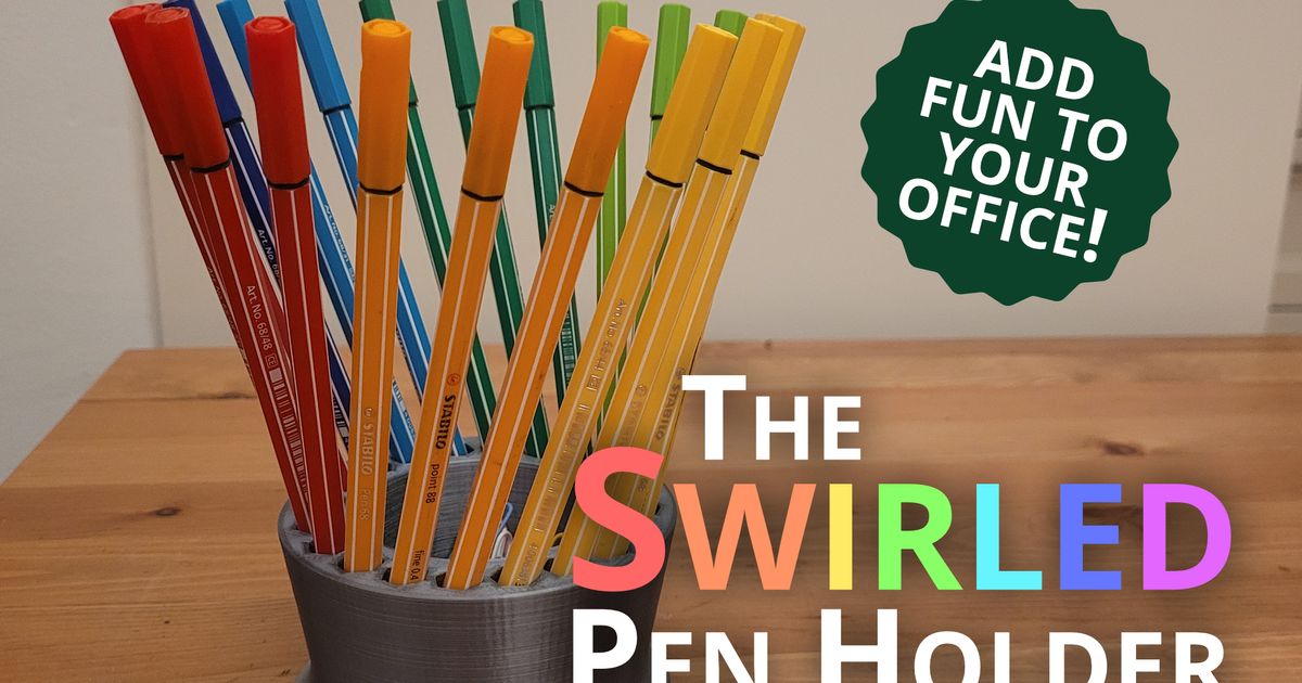 The Swirled Pen Holder By Finn 