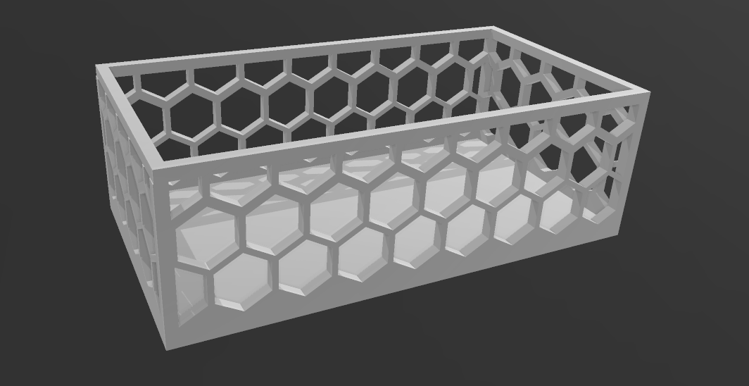 Honeycomb hex basket