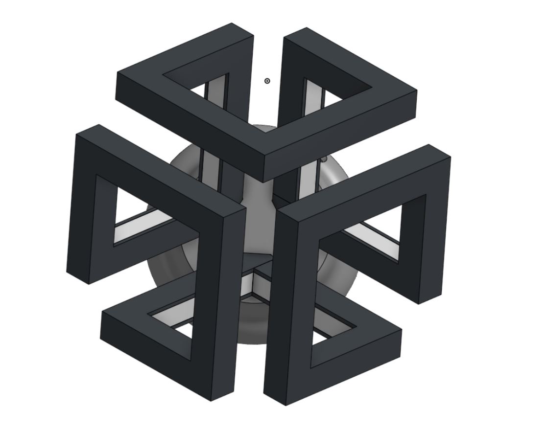 Miniatura 4 do modelo 3D Mini LED Infinity Cube