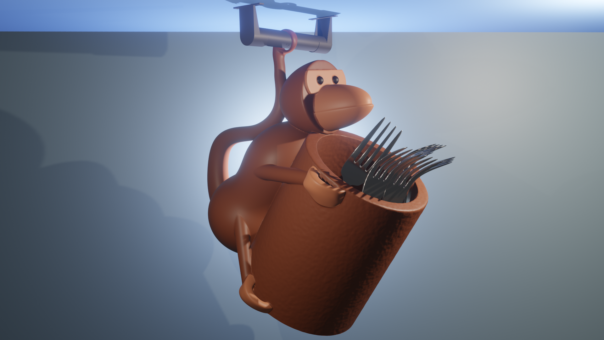 Monkey Cutlery Holder