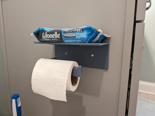 Yet Another TP (Toilet Paper) Holder with a Shelf