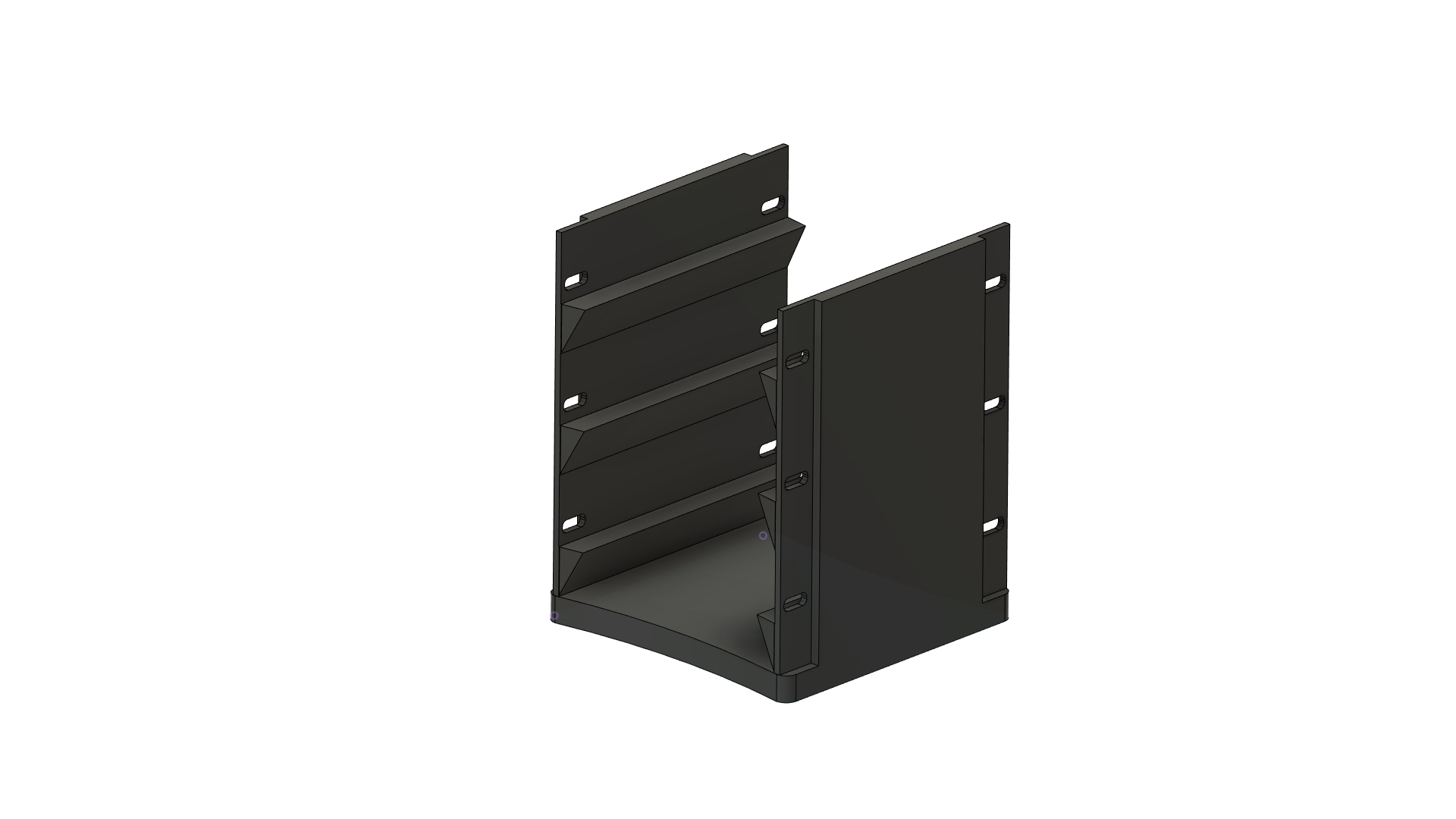 Parametric 3.5" Hard Drive Caddy with 120mm Fan Mounting Holes