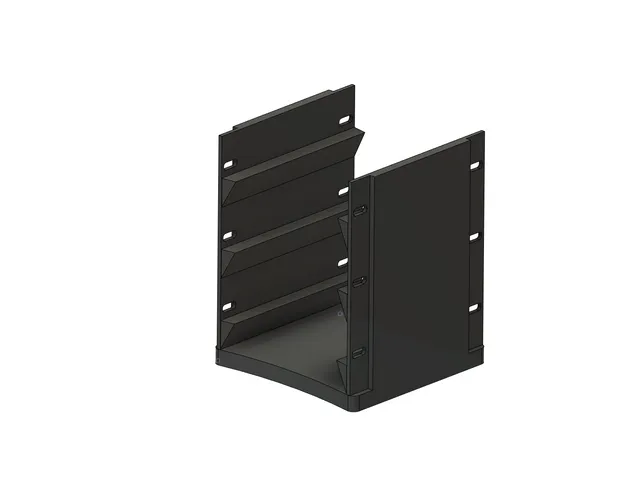Parametric 3.5" Hard Drive Caddy with 120mm Fan Mounting Holes