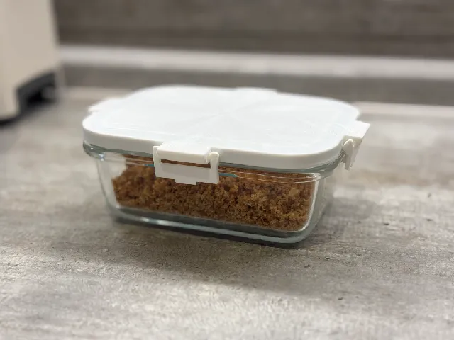 Glass Container Replacement Lid rectangular (112.5mm*79mm) (Vtopmart)