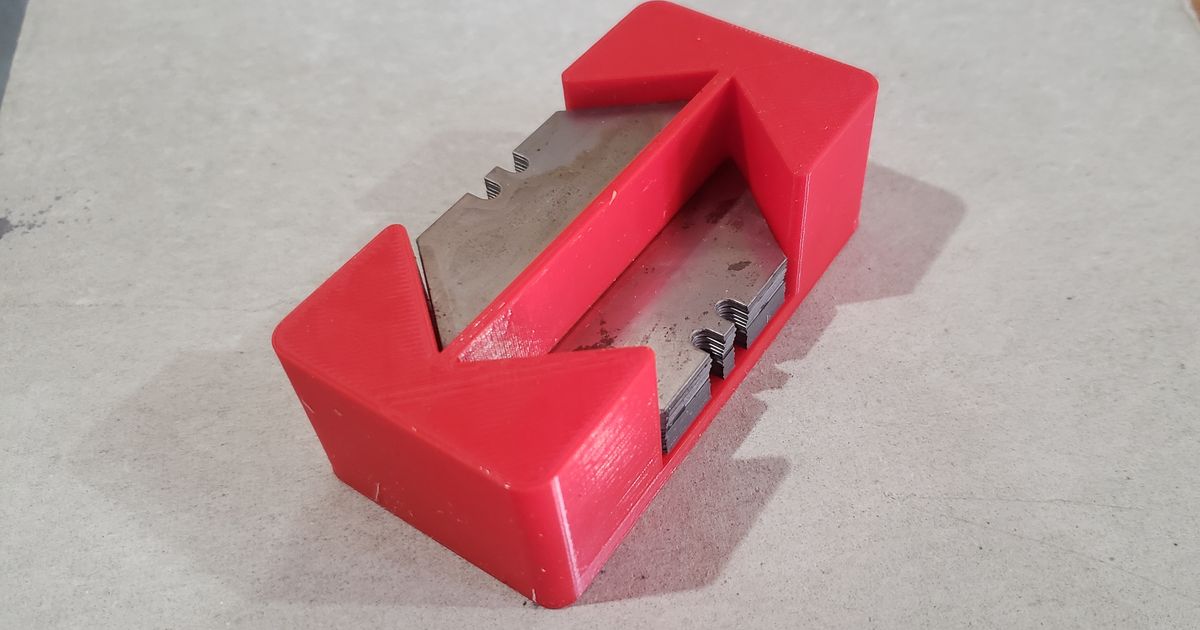 Utility Blade Holder by Phil Lambos Download free STL model