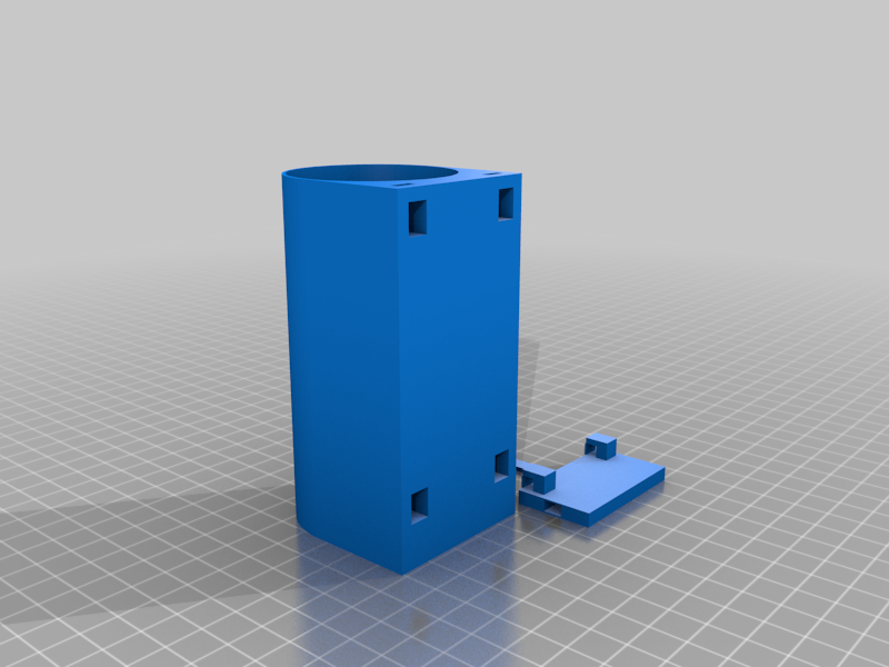 Miniatura 4 do modelo 3D Parametric detachable bin with modular, parametric mounting system