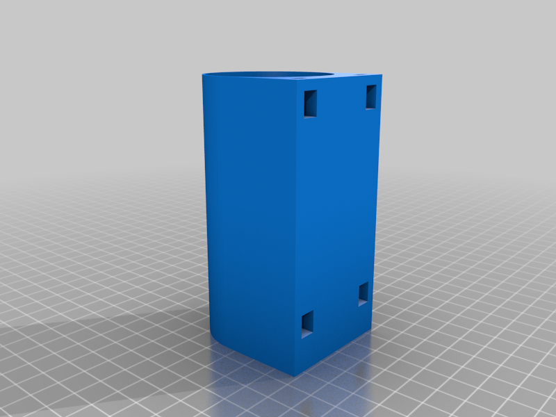 Miniatura 5 do modelo 3D Parametric detachable bin with modular, parametric mounting system