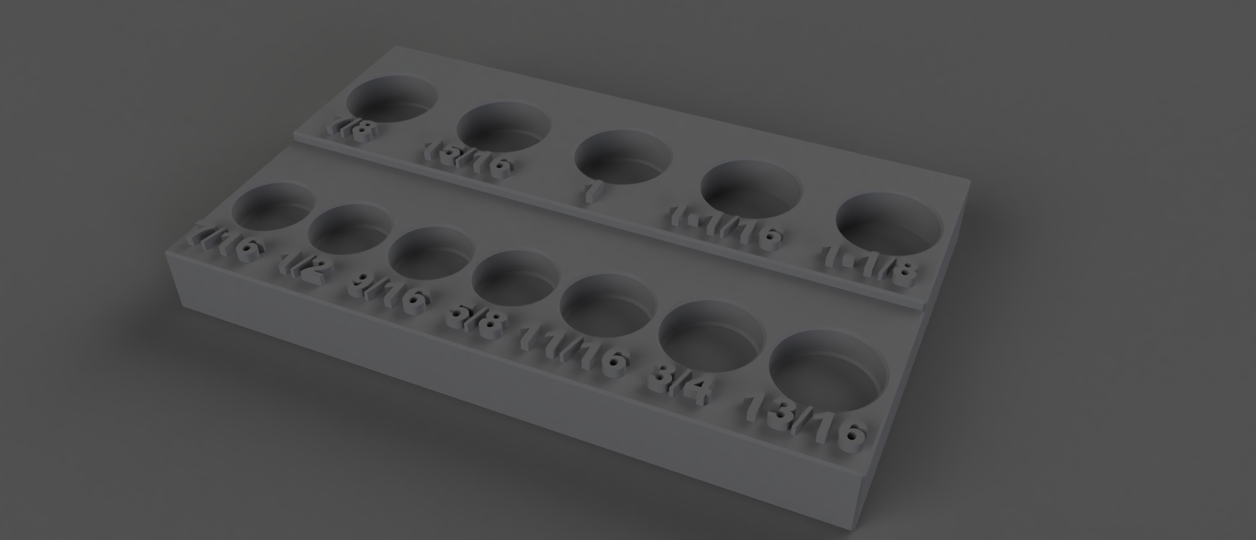Harbor Freight Stubby Socket Tray by Nacho Overlord Download free STL
