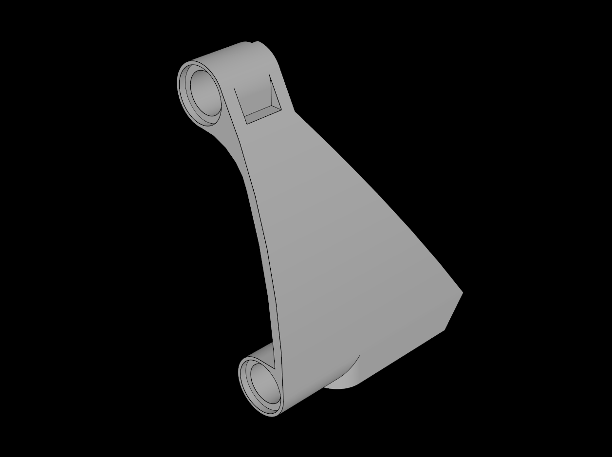 Lego Compatible (80278.dat) Technic Panel Fairing Smooth Left #63 (Wide Medium Triangle)