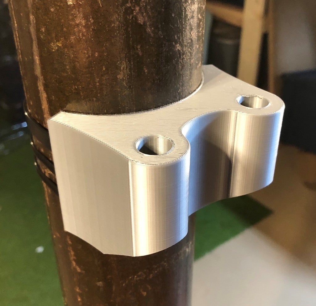 Pole Mount for two IKEA TERTIAL Lamps