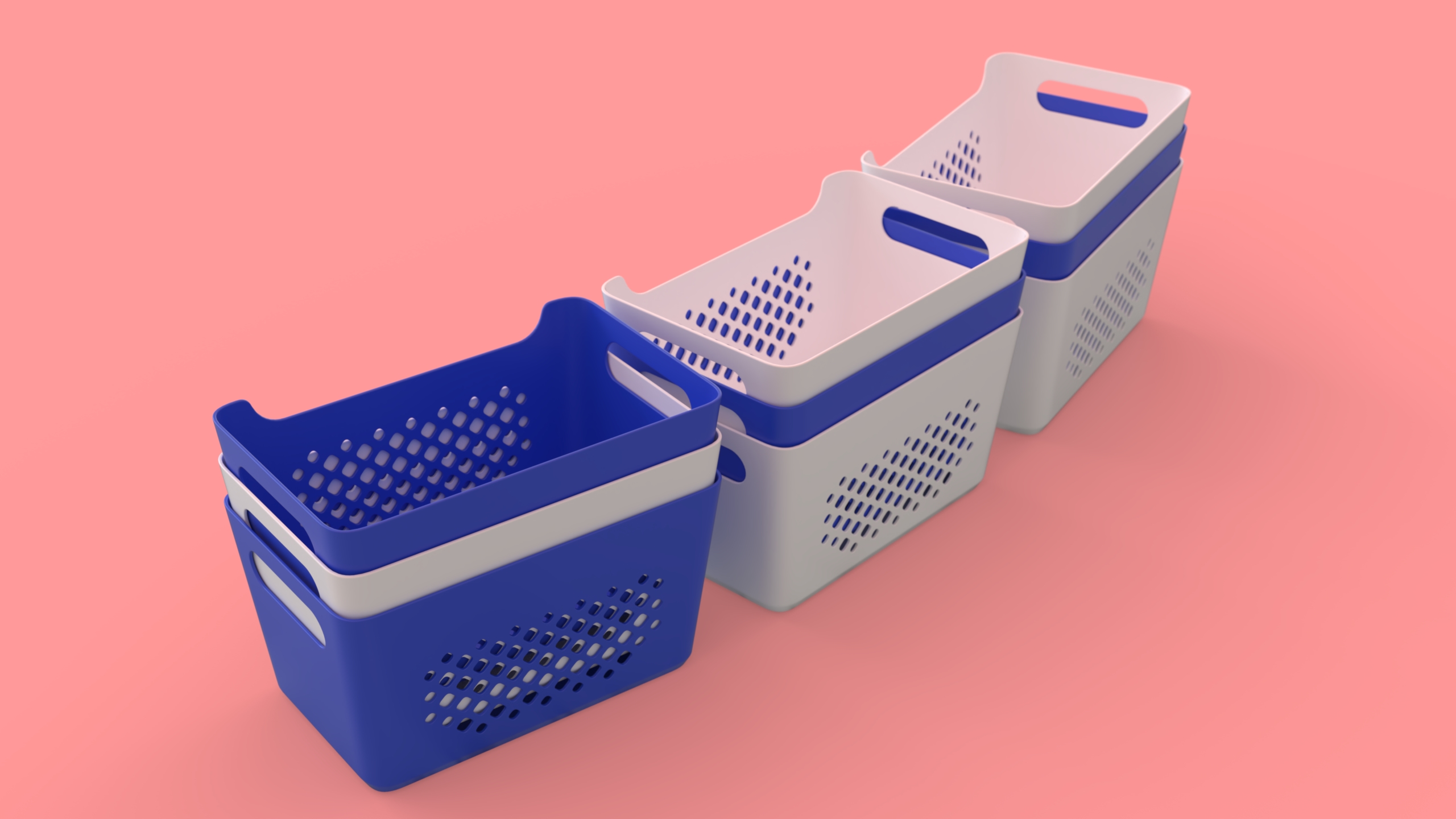 "FunkyFresh" A 3D Printed Organizer Basket by SusManufactory