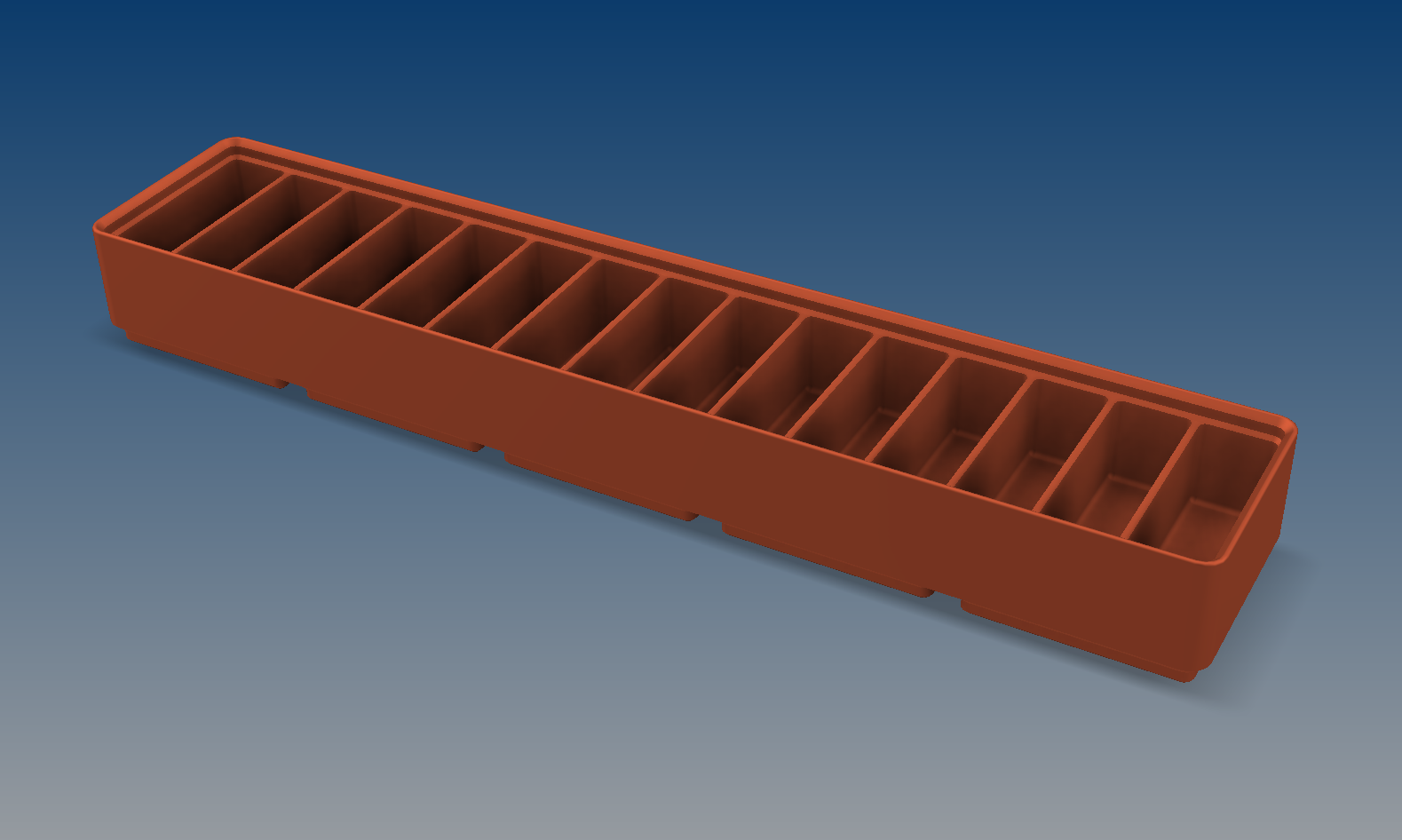 Gridfinity Divider Bin - More Compartments