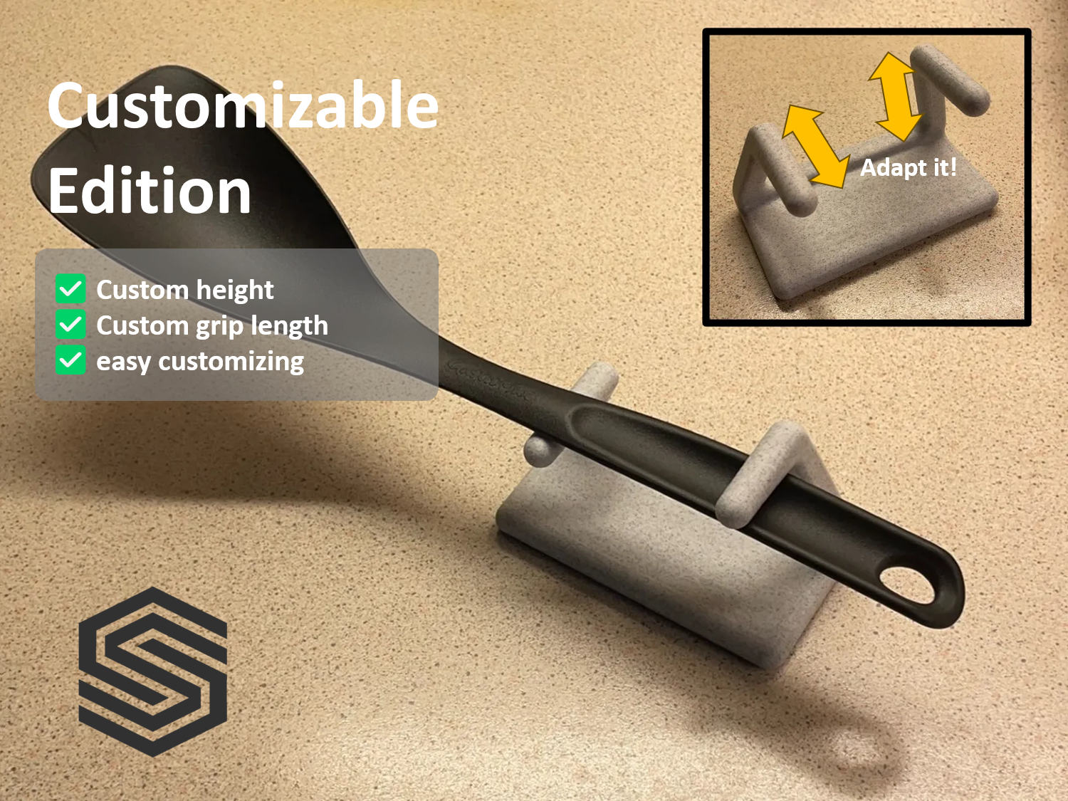 Customizable Utensil Holder - adapt it to your Utensil / Cuttlery