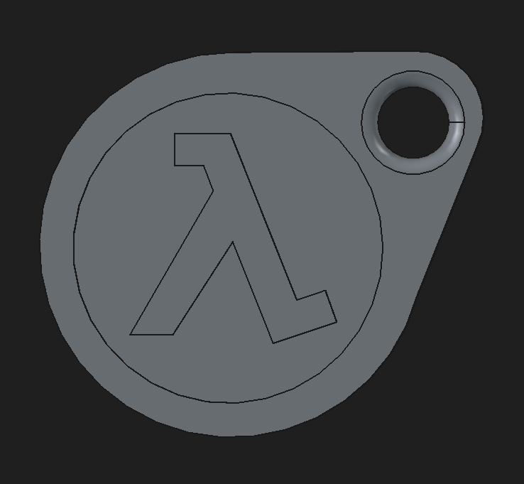 Half-Life Logo Key chain