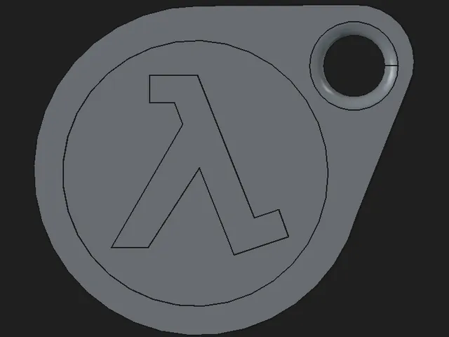 Half-Life Logo Key chain