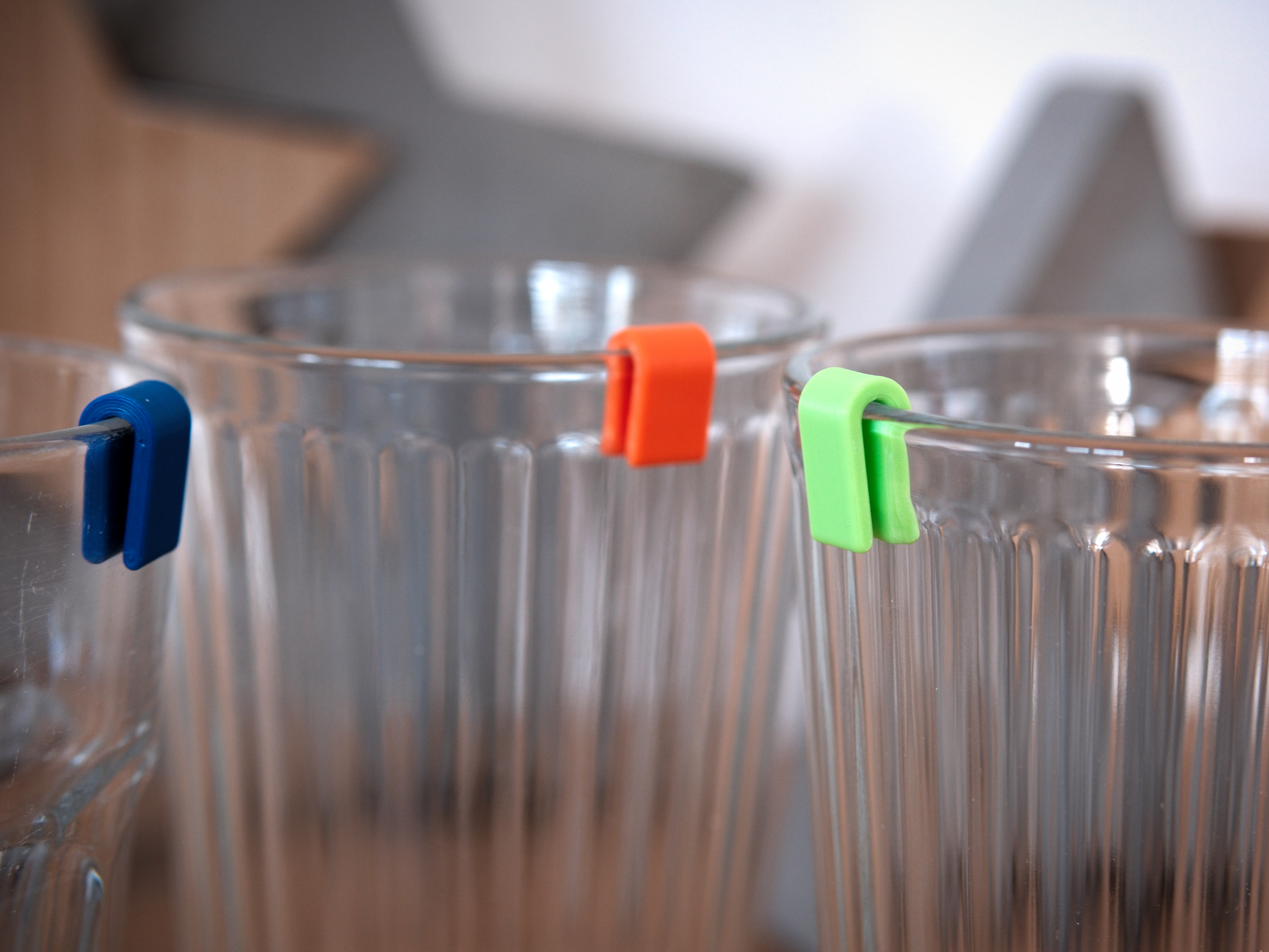Glass Identification Marker Clip (for Ikea Glasses and others too)