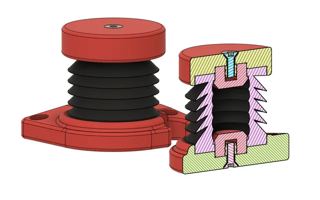 Voron 2.4 adapter for bambulab anti-vibration feet
