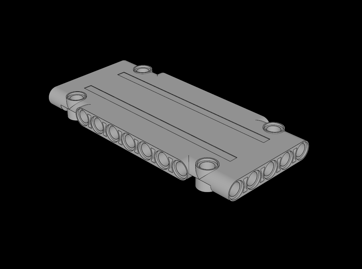 Lego Compatible (64782.dat) Technic Panel  5 x 11