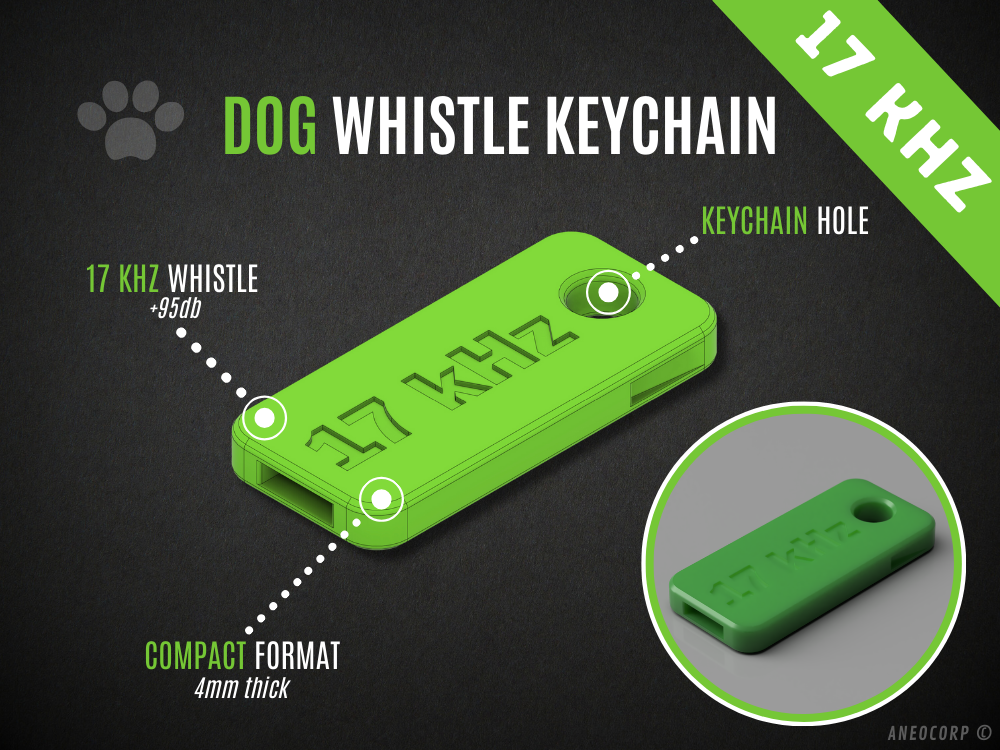 Dog Whistle Keychain - 17kHz